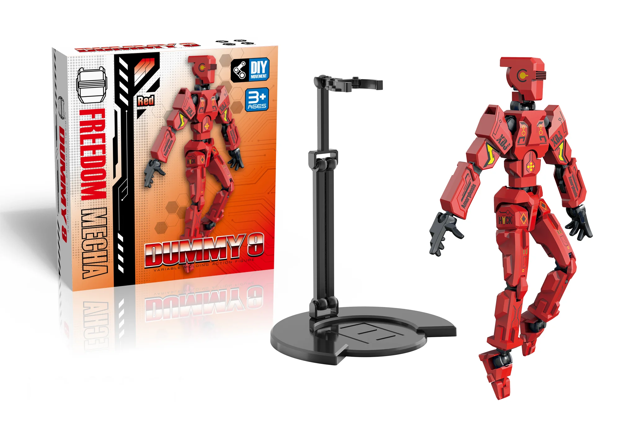 2026Mecha Multi-Joint Puppet, Articulated Movable Doll, Building Blocks Stress Relief Figurine, Versatile Model Ornament DIY Toy