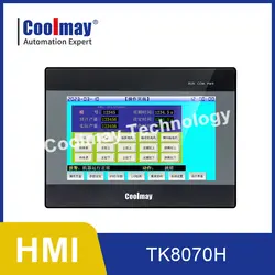 Coolmay TK8070HD 7 Inch TFT True Color 1024*600 Pixels HMI Touch Panel with Ethernet Port