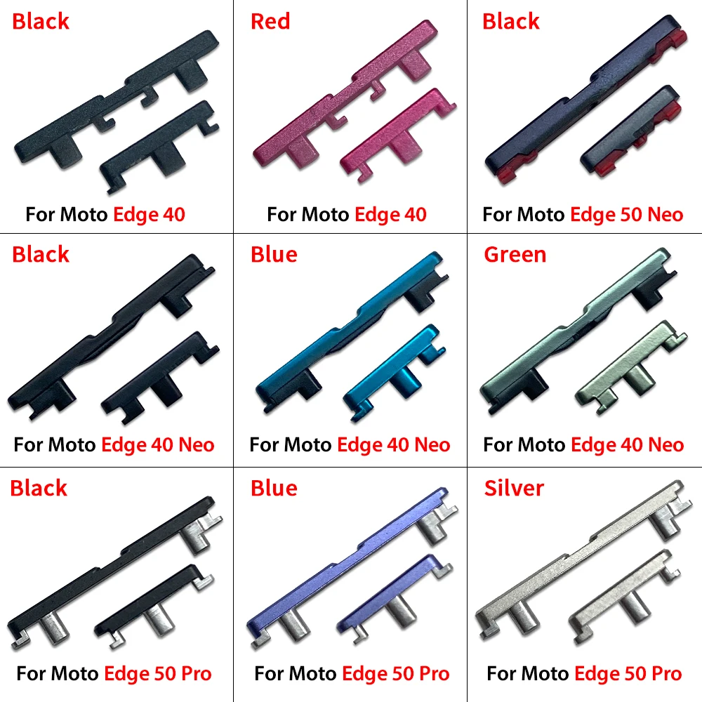 

Side Keys Power and Volume Buttons Replacement For Moto Edge 40/40 Neo/50 Fusion/50 Neo/50 Pro