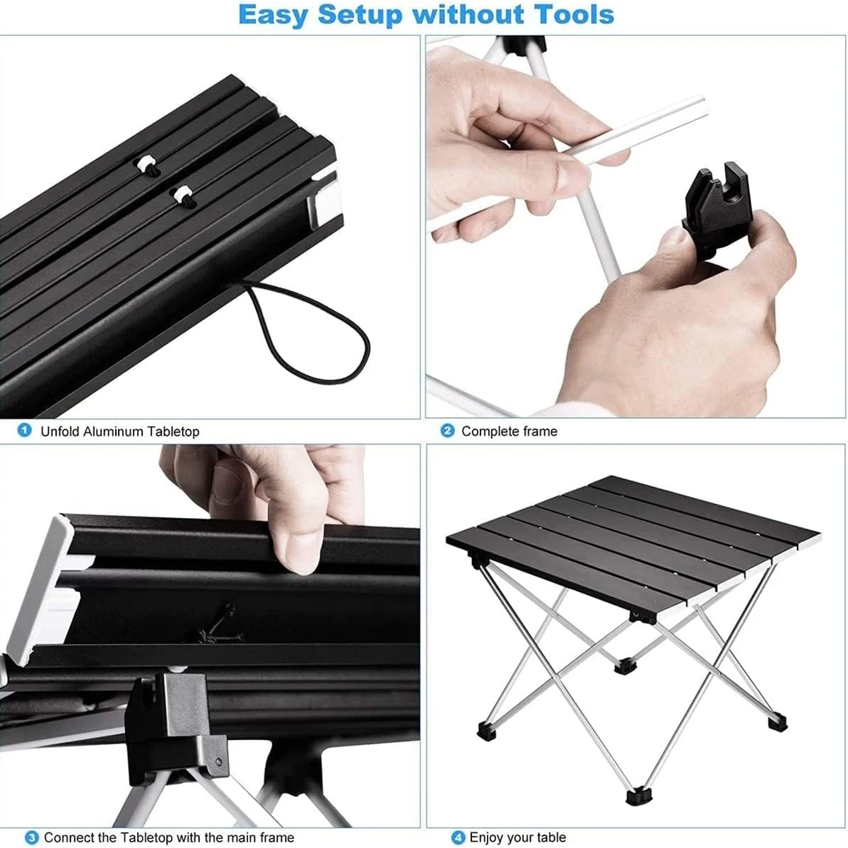 Outside Furniture Removable Small Mini Dining Tourist Portable Balcon Foldable Folding Picnic Grill Aluminum Tables Steel Desk