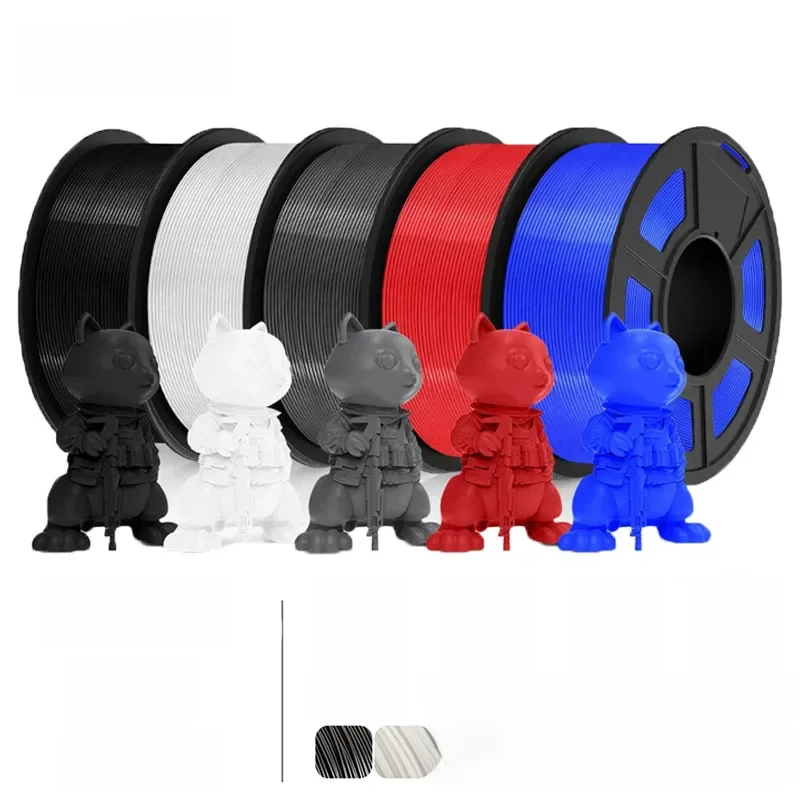 SUNLU 5 – przezroczysty filament PETG, średnica 1,75 ± 0,02 mm, 1 kg na szpulce (2,2 lbs), wysoka wytrzymałość, starannie nawinięty, pasuje do większości drukarek FDM. — zdjęcie produktu 7
