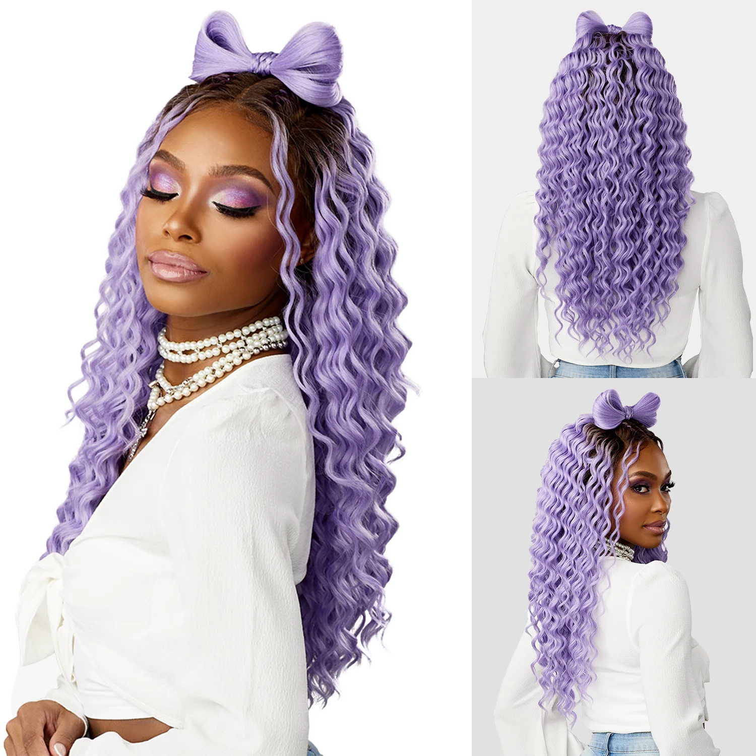 Sensationnel HD Lace Front Perruque Synthétique Sans Colle Festi-Gal Shear Muse Ribbon Gal