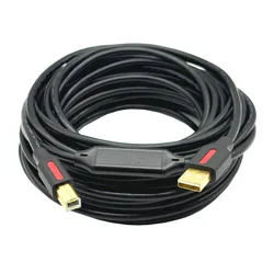 15m/20m USB gold-plated head with chip amplifier,USB Printer Cable USB Type B Male to A Male USB 2.0 Cable for Label Printe