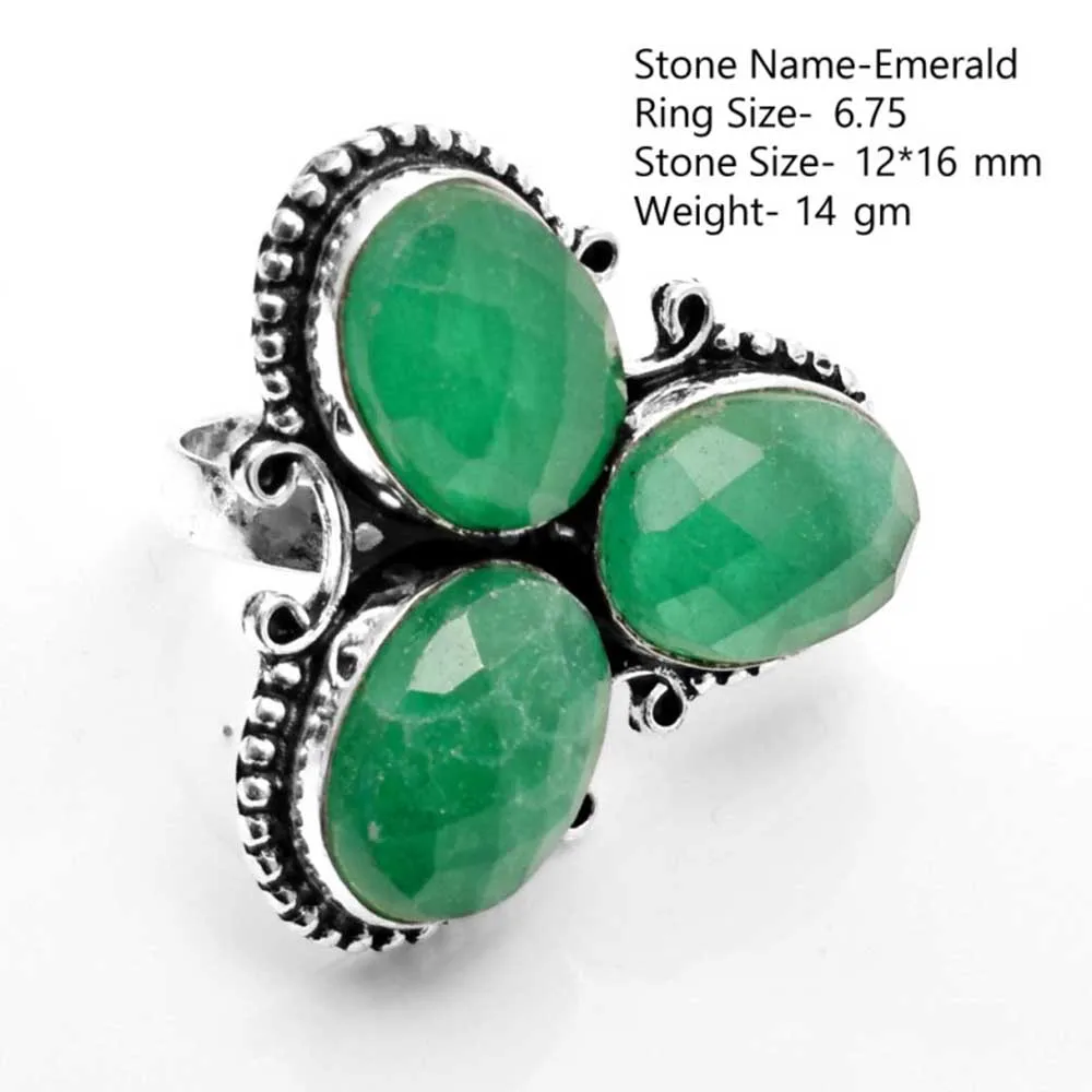 Genuine Emerald   Ring   , All SIZE