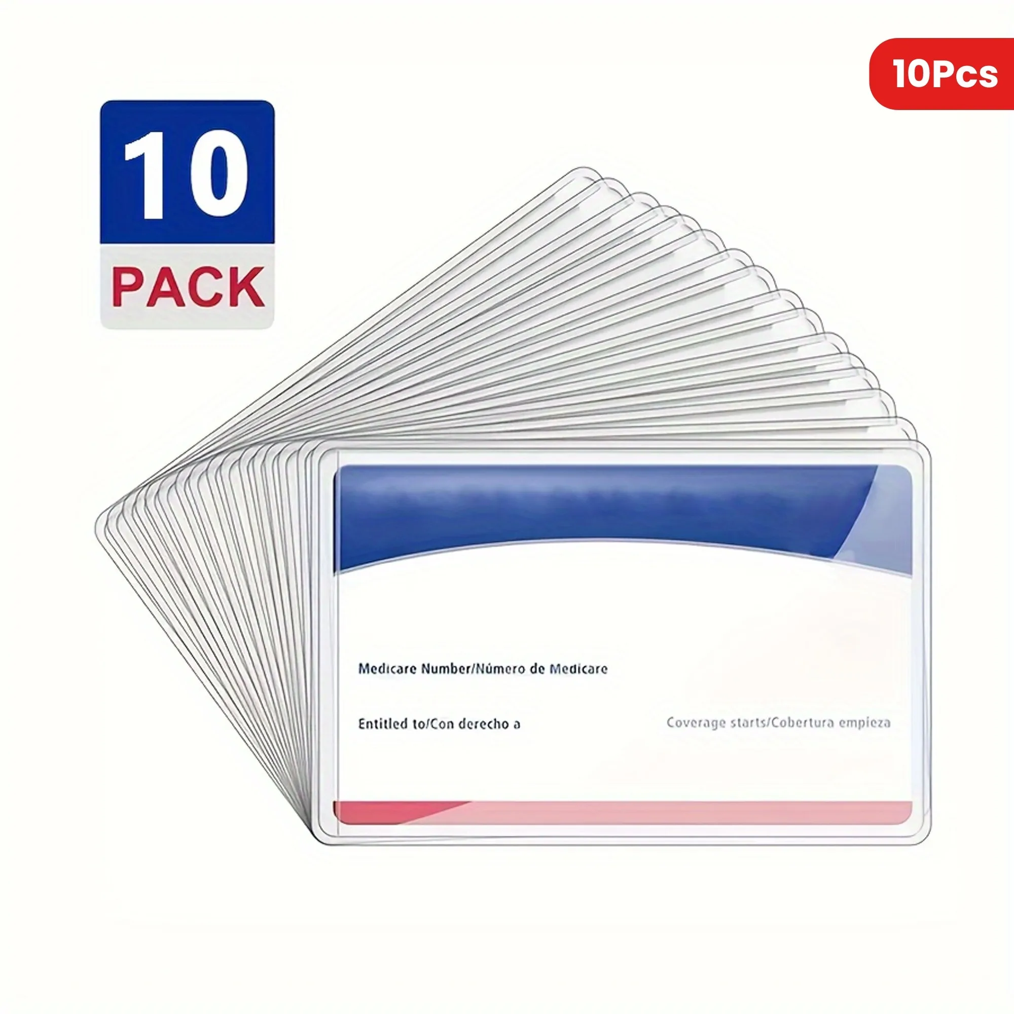 

The transparent PVC waterproof protective cover is suitable for various types of cards such as bank cards, social security cards