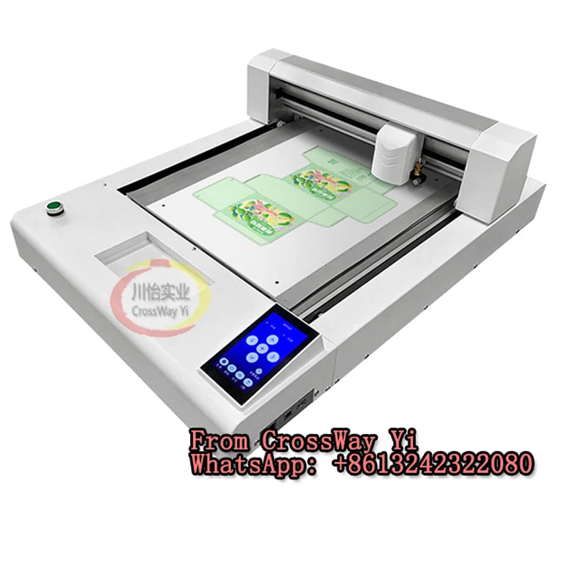 Automatic Flatbed Contour Cutter vinyl cutting machine For Label DTF UV Film Stickers Papers