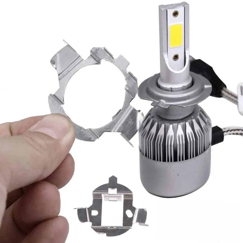 Adaptateur de base d'ampoule de sauna LED de voiture, support de douille, retenue pour BMW, Audi, Benz, VW, Buick, Nissan, Ford, connecteur de lampe HID, H7, 2 pièces