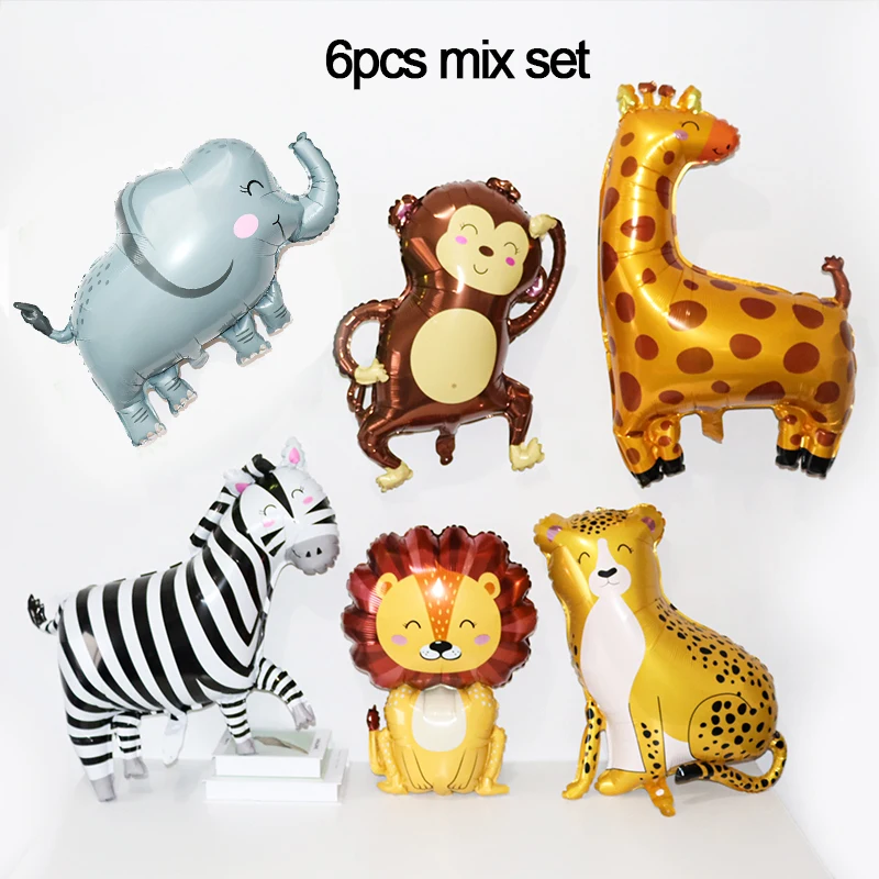 Jungle Animals Birthday Decoration Disposable Tableware Set Wild One Baby Shower Boy Kids Woodland Safari Bithday Party Supplies