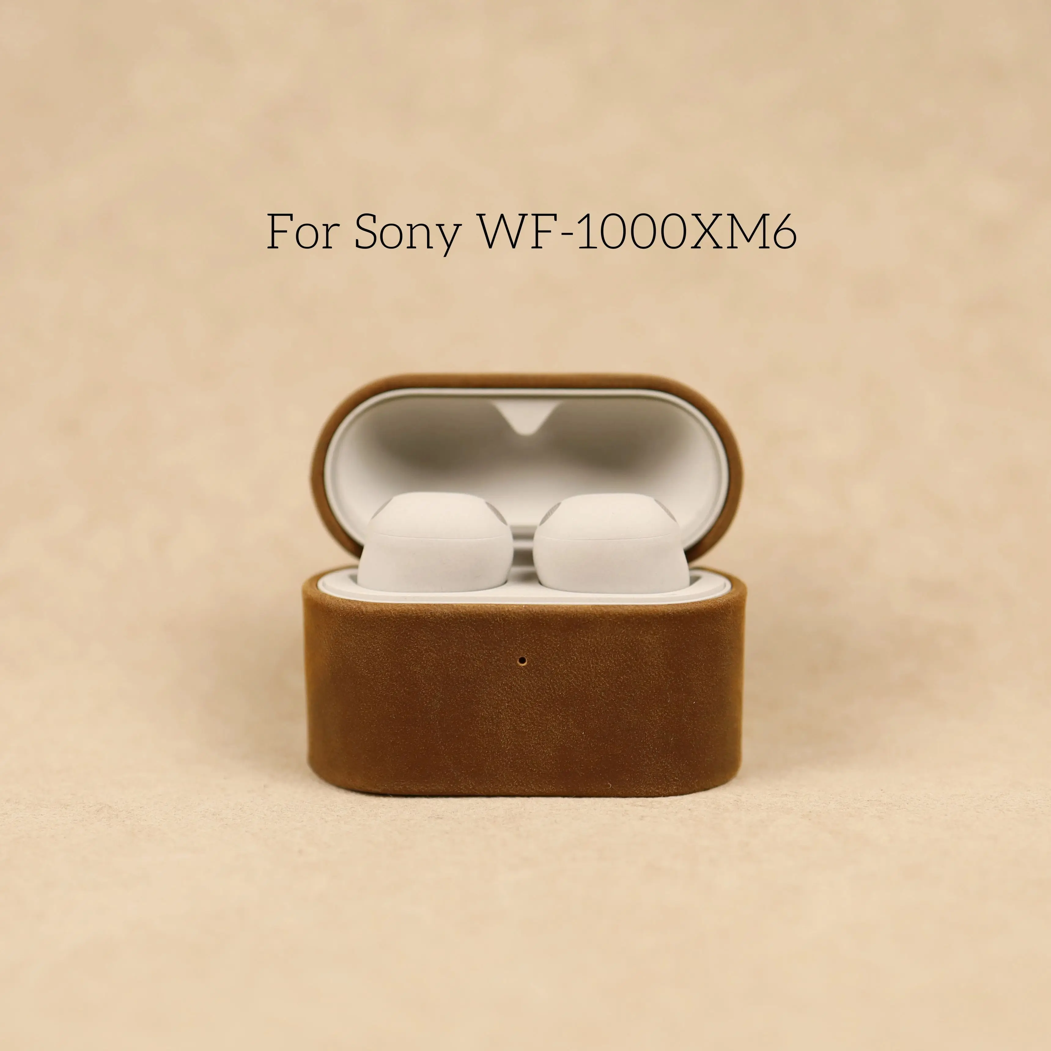 

Винтажный кожаный чехол из кожи Crazy Horse для Sony WF-1000XM6, чехол для наушников из натуральной кожи, устойчивый к царапинам, ударопрочный защитный чехол.