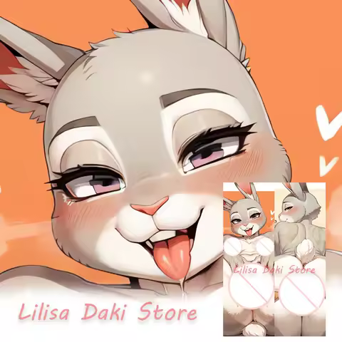 Dakimakura Jud Hop Rabbit Anime Body Pillow Cover Double-Sided Print Life-Size Pillowcase Gifts