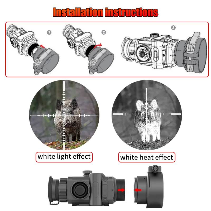 Outdoor hunting observation thermal imaging Artemis 35 front-mounted infrared thermal imaging camera 384*288 telescope