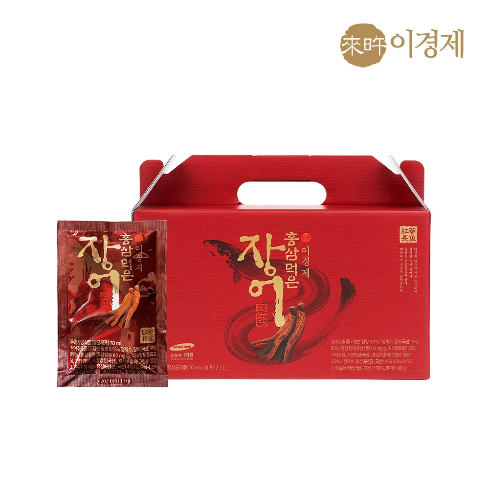 Hongdong Bibook leo leegyungjae Red ginseng-eaten eillet juice Exgis fresh water domestic 70ml X 30 guns 1 box (30 for one minute)