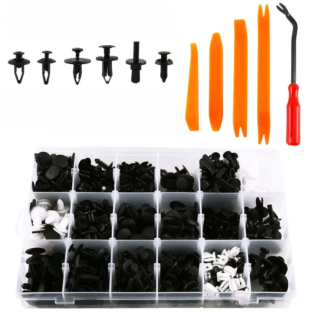 435pc Set Clips Retainer Auto Push Nieten Pins Ausschnitt Türen Befestigungen Panels
