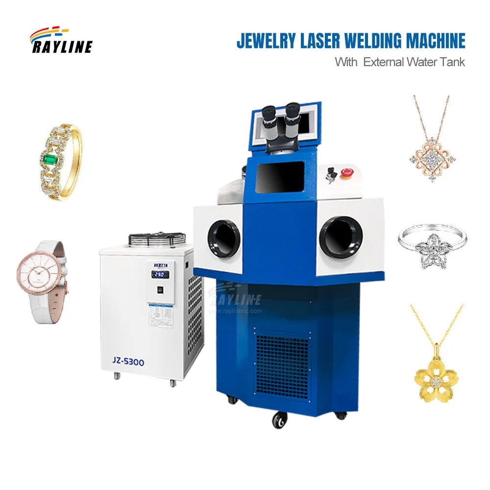 

Vertical Jewelry Laser Welding Machine Industrial Grade Water-cooled Laser Welder External Water Tank For Gold Silver Jewellary