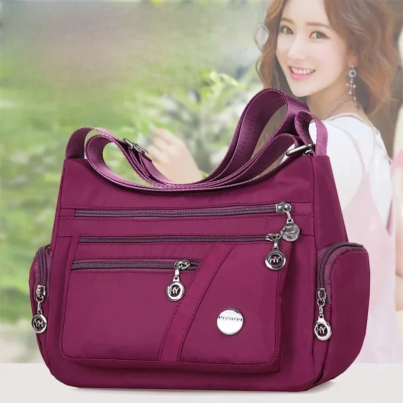 Moda na co dzień torba na ramię typu crossbody torba damska nylonowe wodoodporne torby listonoszki dla torebek damskich wysokiej jakości wielofunkcyjne — zdjęcie 2