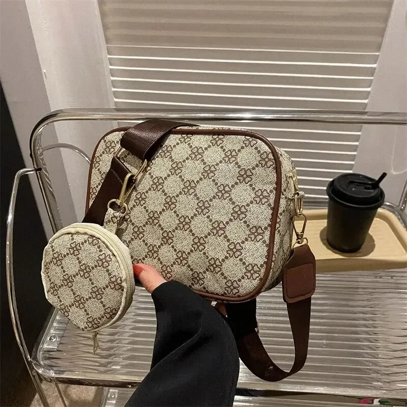 Vintage Fashion Handle Handbag Women Solid Soft PU Leather Women Shoulder Bag New Casual Designer Women Crossbody Tote Bag — zdjęcie 2