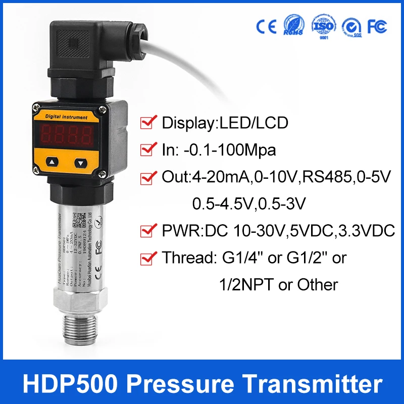 Hydraulic Oil Pressure Transmitter 0-350 bar No Nc M20*1.5