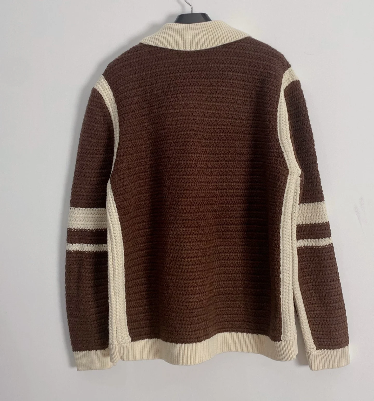 

Осенне-зимняя модная новая женская одежда 2024, облегающий универсальный вязаный кардиган на пуговицах с цветными блоками, куртка-свитер