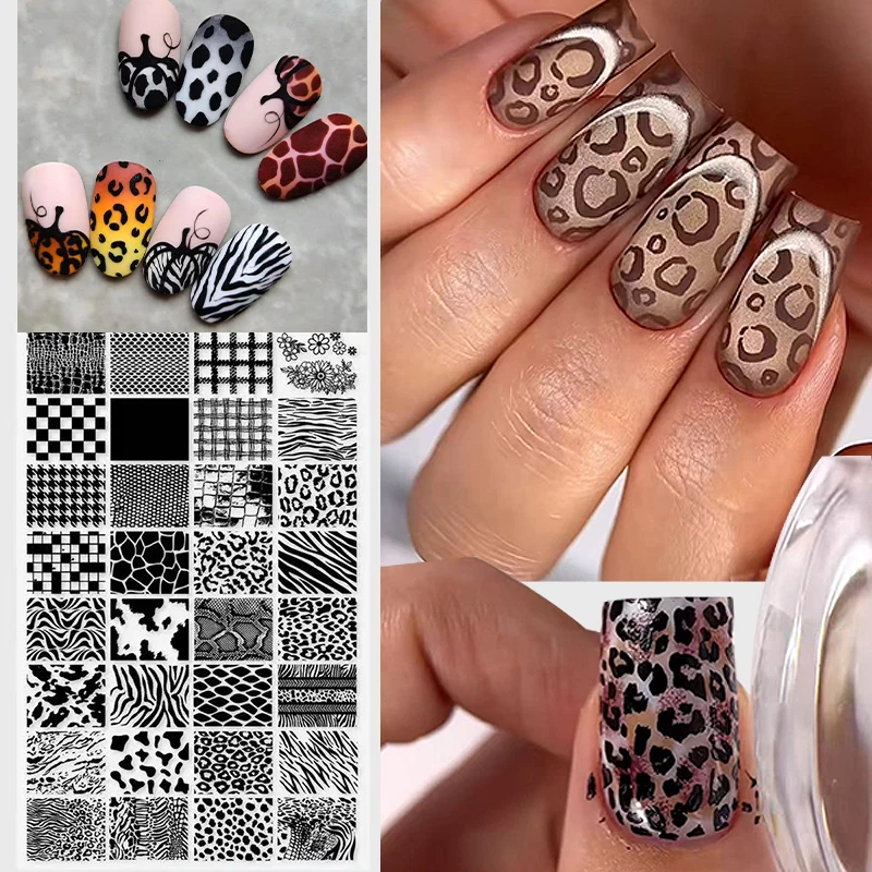 Neue Tier Bild Schlange Leopar – Nail Art Zebra Design Bewertung und Preis