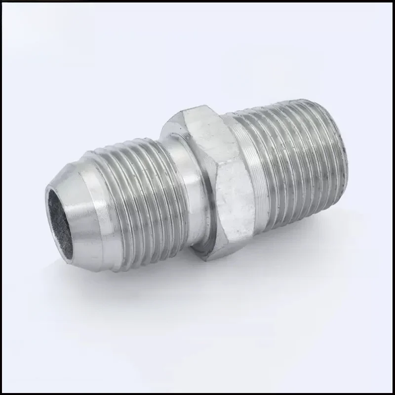 Prosta gwint męski BSP do NPT 7/16 9/16 U3/4 7/8 74 ° Zewnętrzny stożek/brytyjskie złączki rurowe Adapter Złącze hydrauliczne — zdjęcie 2