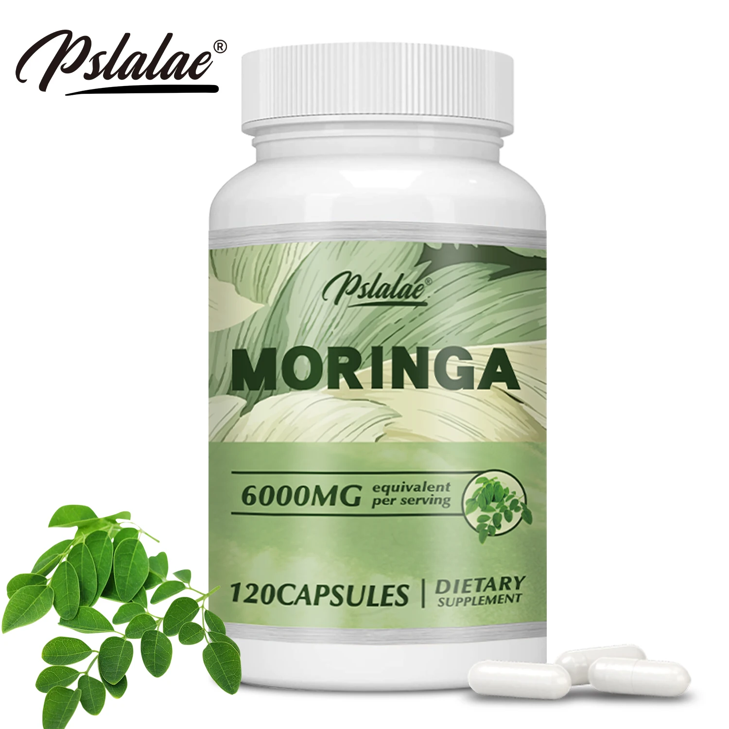 Moringa 6000mg-sistema inmunológico de apoyo, energía, metabolismo, antioxidantes-120 cápsulas