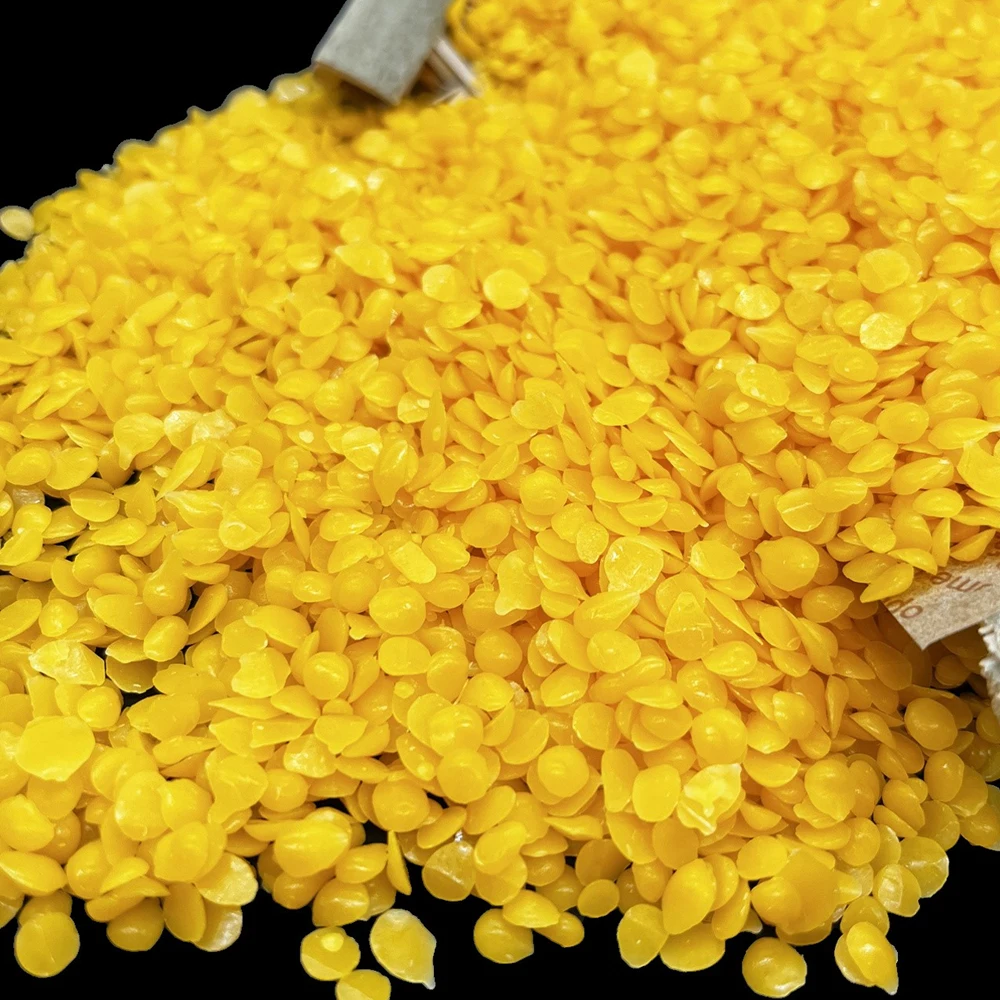 Cera de Abejas Amarilla Natural de 100/200/500g para Fabricación de Velas, Cuidado de la Piel, Cuidado del Cabello, Bálsamo Labial y Jabones