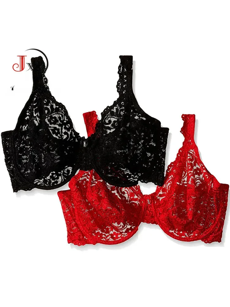 Kobiety seksowny biustonosz Push Up fiszbiny pełny koronkowy biustonosz bielizna biustonosze Bralette bielizna Intimates 32/34/36/38/40 — zdjęcie 2