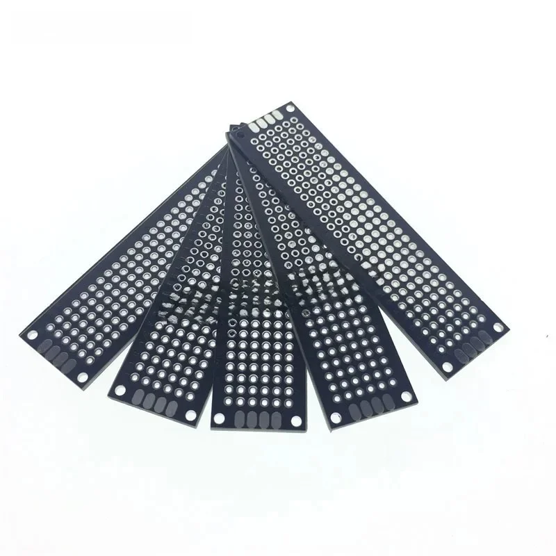 5 stücke 2x8cm 20x80mm Schwarz Doppel Side Prototyp PCB Universal-Printed Circuit Board Protoboard für Arduino