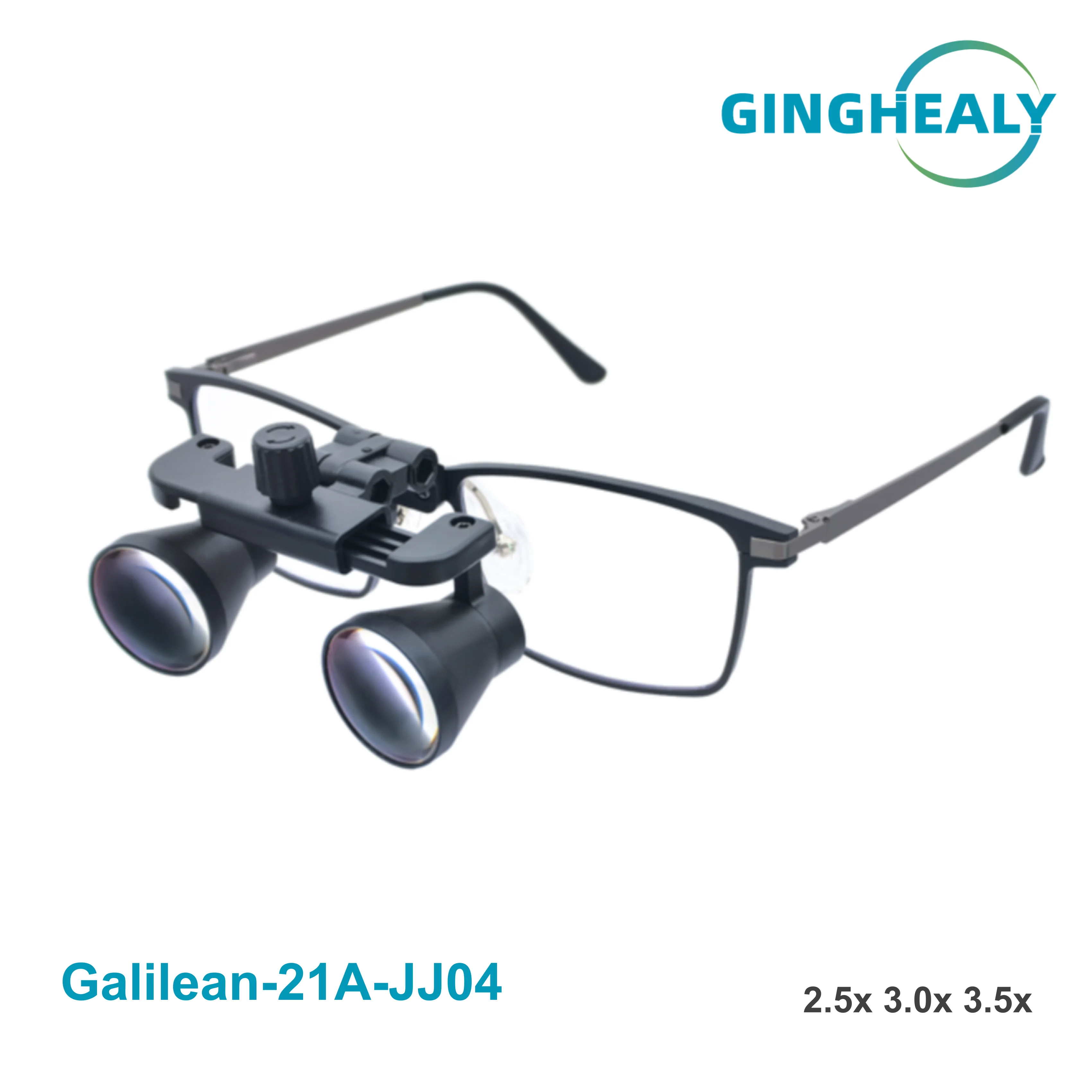 Magnifying Galilean Loupe HD Adjustable IPD Long Working Distance Flip-Up Magnifier Glasses Helping Hand Tool 2.5X 3.0x 3.5