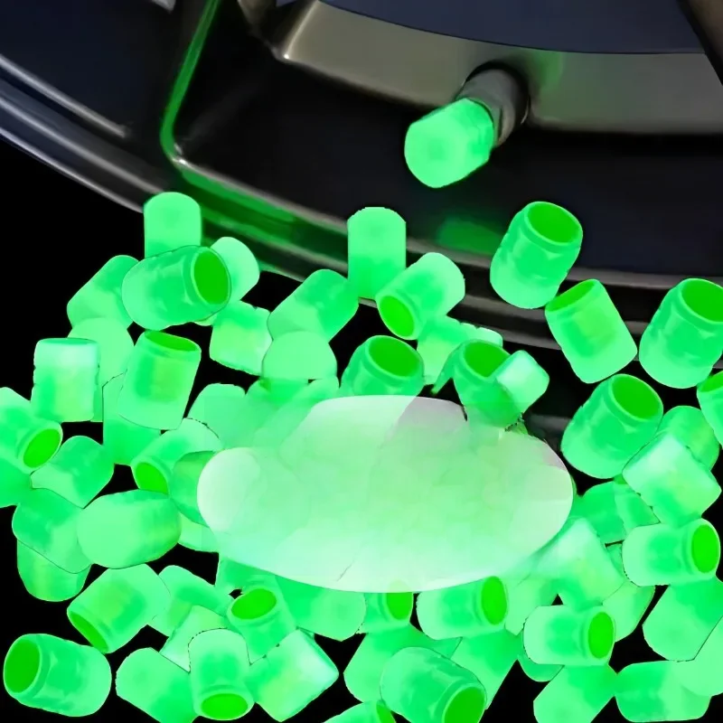 AliExpress 40/1pcs Luminous Valve Caps Car Fluorescent Tire Valves Cap Glow in The Dark Car Motorcycle Bike Wheel Plug Tyre Hub Cover Decor