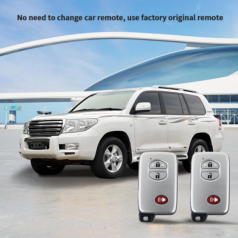 EASYGUARD Remote Starter Kit สําหรับ Land Cruiser 2008-2015 oem push ปุ่มเท่านั้น Plug and Play 3X ล็อคเพื่อ Remote Start/หยุด