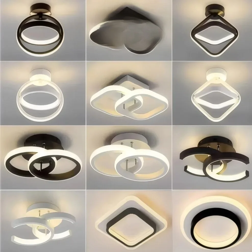 Moderne LED Gangpad Plafondverlichting Nodic Home Verlichting Led Opbouw voor Slaapkamer Woonkamer Gang Licht 3-kleuren verlichting - afbeelding 2