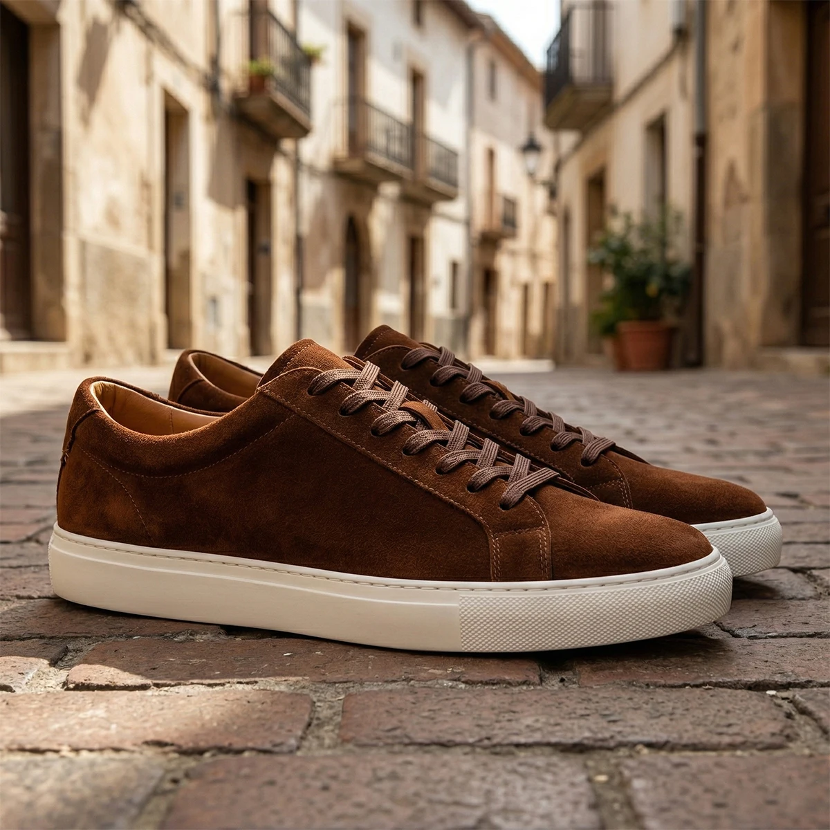 

Men's Durable Suede Loafers Walking Style Pure Leather Skateboarding Shoes Casual Comfortable Footwear