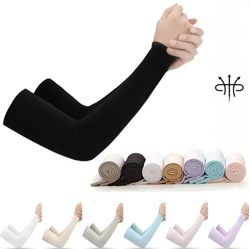 Protège-bras unisexe pour hommes et femmes, chauffe-manches, manchons de sport, protection solaire UV, couvre-mains, soutien, course à pied, pêche, Cycli