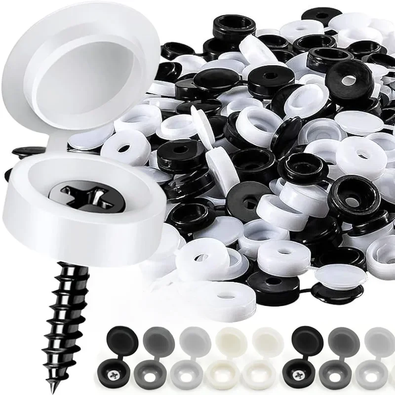 Clous en plastique bouchon à vis couvercles décoratifs 7 couleurs clous d'écrou de voiture capuchons de protection vis autotaraudeuses couverture quincaillerie de meubles