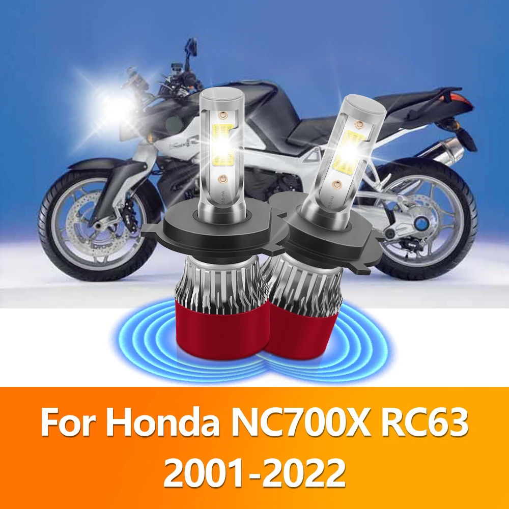 220W H4 LED Headlight Bulbs Super Bright 6000K Motorcycle Lamps for Honda NC700X RC63 2001-2016 2017 2018 2019 2020 2021 2022