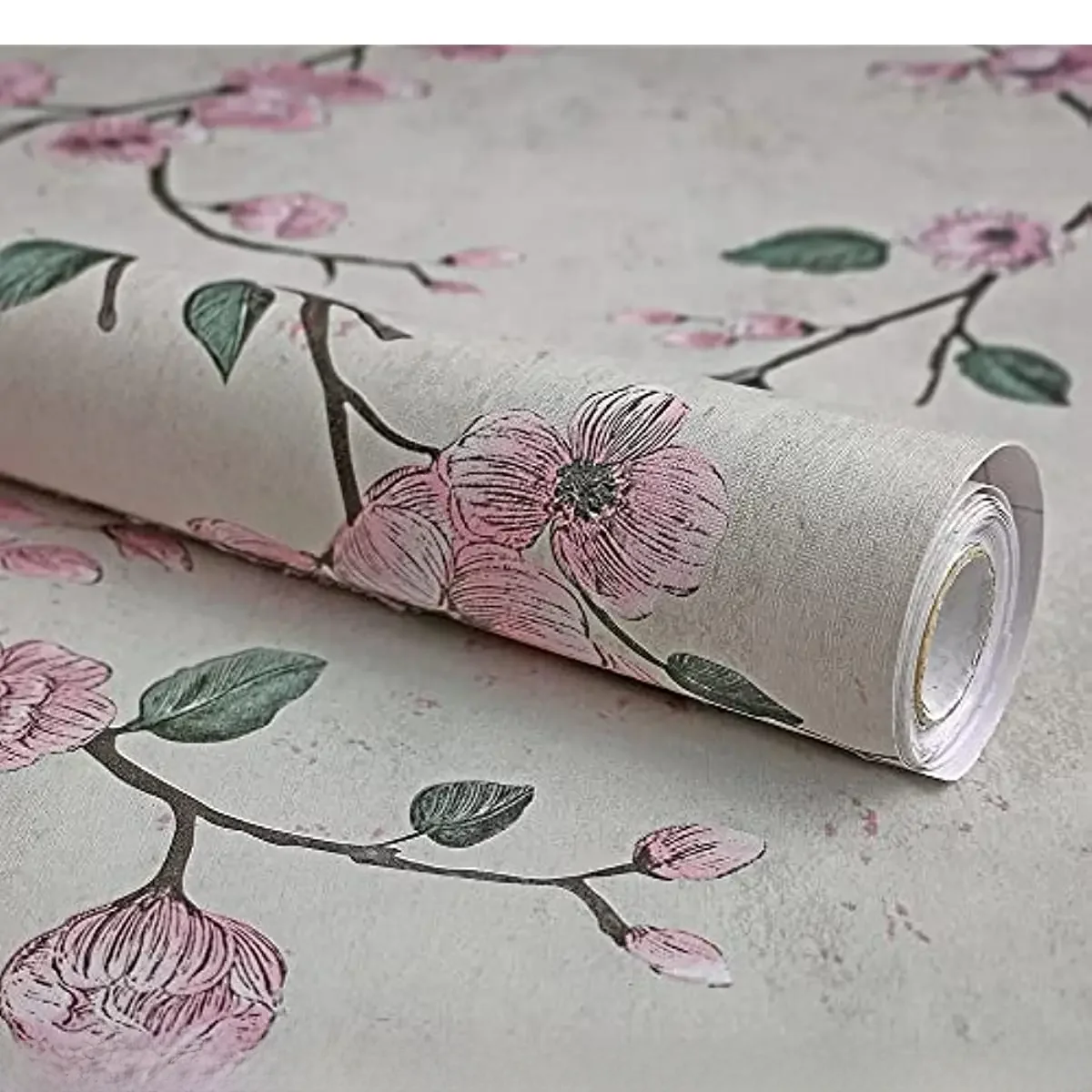 Floral Schälen und Stick Tapete Rosa Pflaume Blume Abnehmbare Selbst Adhesive Kontakt Papier