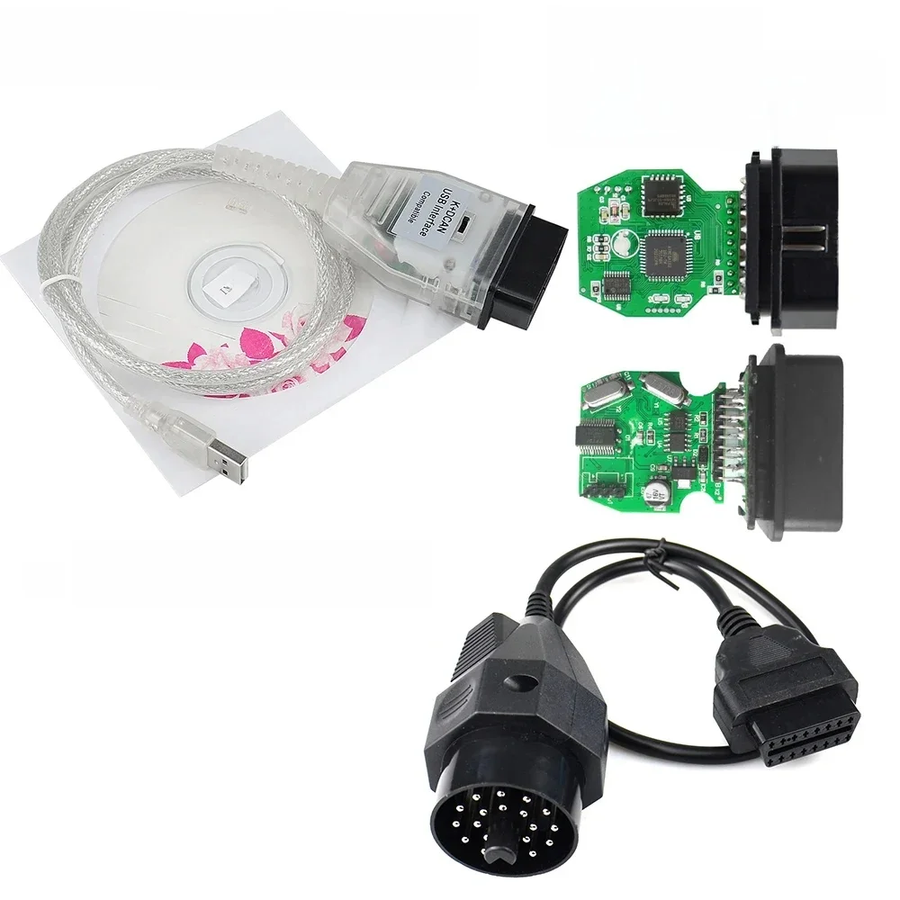 Kabel interfejsu diagnostycznego INPA K+Can K Dcan FT232RL, narzędzie diagnostyczne K+Dcan do samochodów B-MW, skaner OBD2, czytnik kodów OBDII — 2