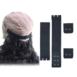 4PCS Wig Accessories, Adjustable Elastic Band, Adjustable Wig Straps With Hooks For Lace Front Wig Or DIY Use