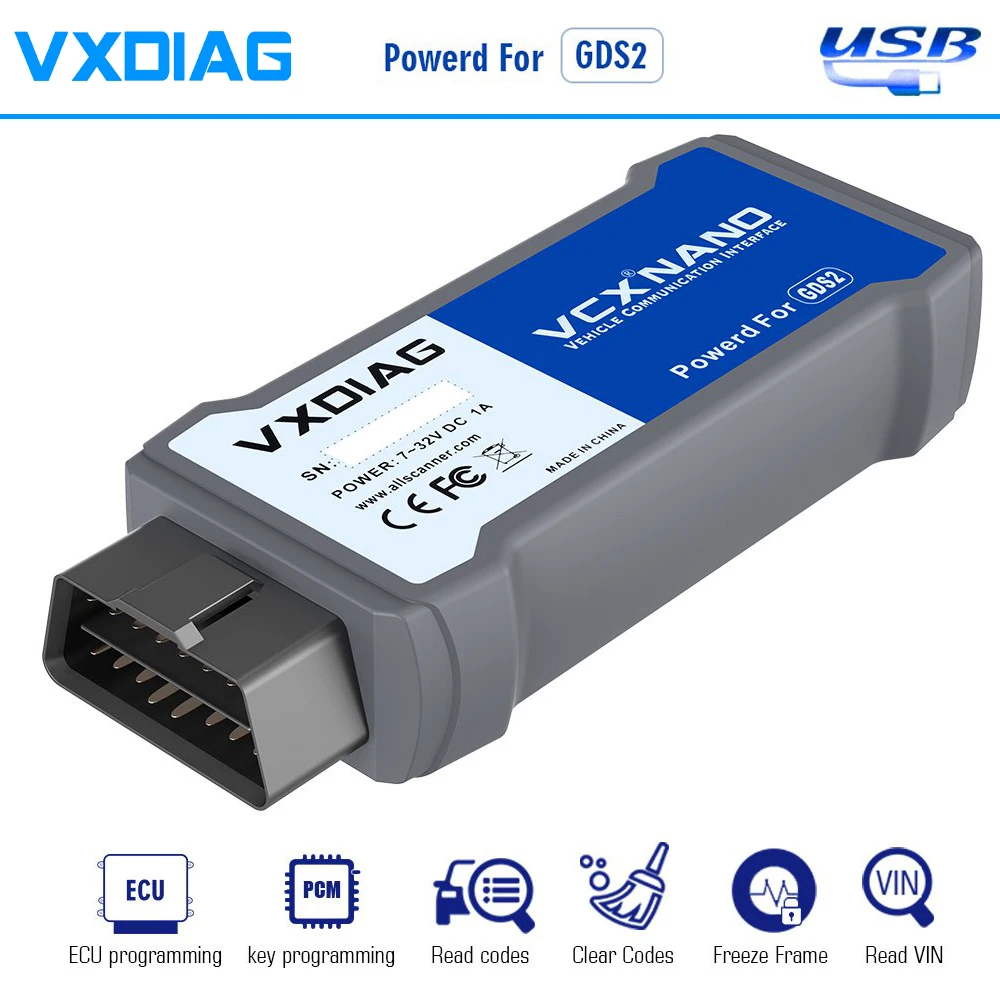 VXDIAG-herramienta de diagnóstico VCX NANO, dispositivo para GM OPEL GDS2 2023,07 Tech2win V16.02.24, versión USB, WiFi