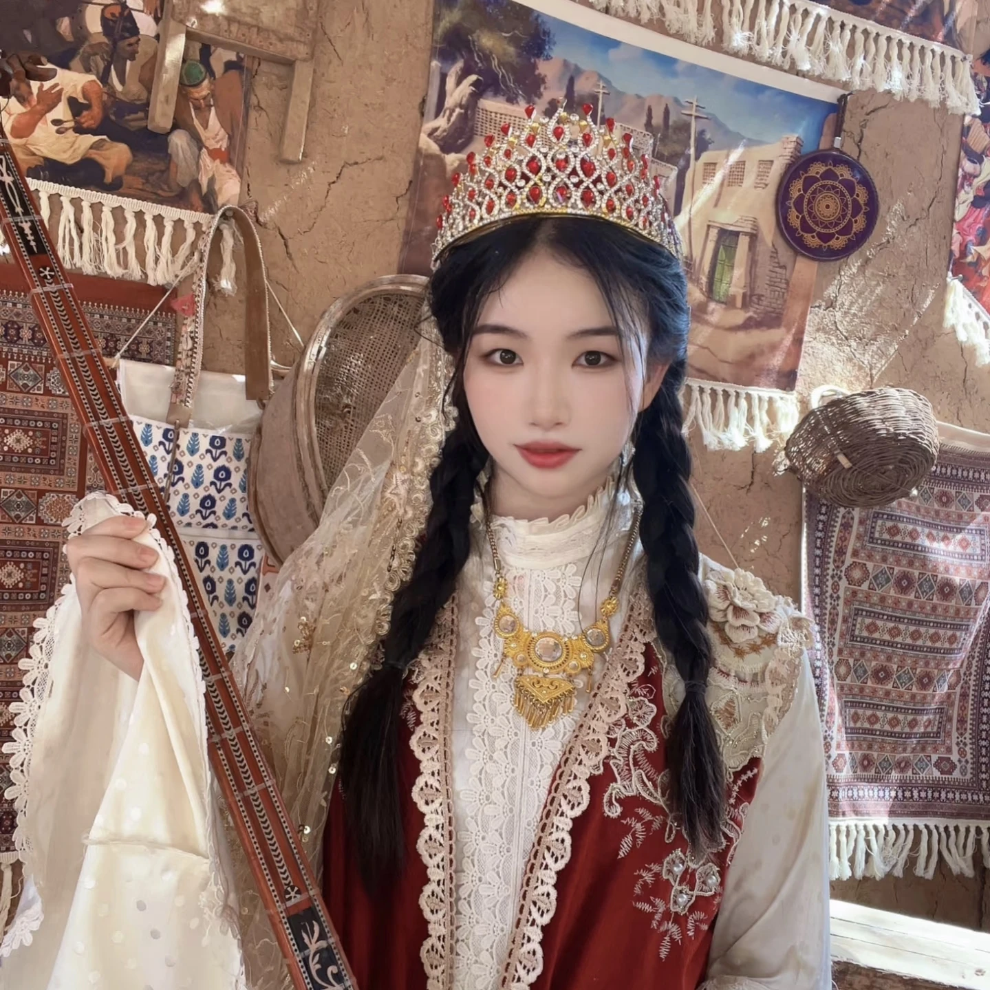 Elegance Geometric Crystal Wedding Headpiece Korean Style Princess Crown for Brides Birthday Parties Accessory