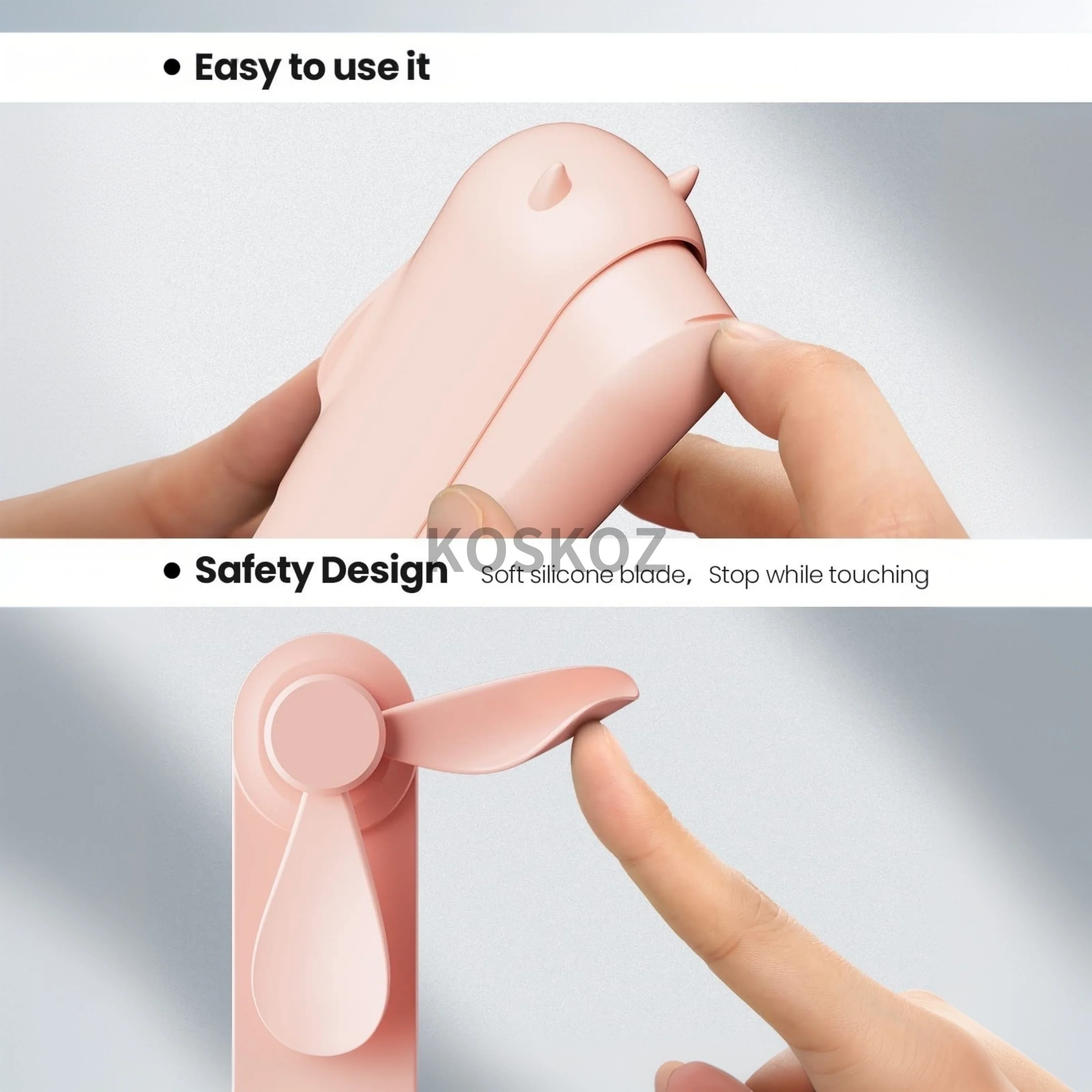 Портативный ручной вентилятор, мини-складные дорожные вентиляторы 3 в 1 с блоком питания, карманный дизайн, перезаряжаемый через USB, летние подарки для женщин