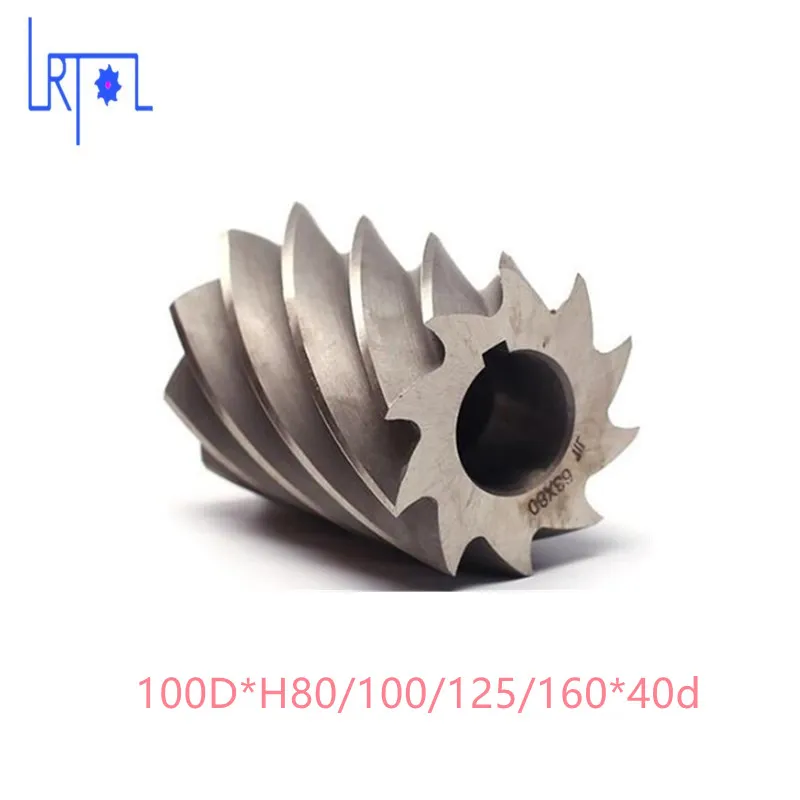 

HHS Cylindrical milling cutter D100*H80/100/125/160*d40 high speed steel Milling tool