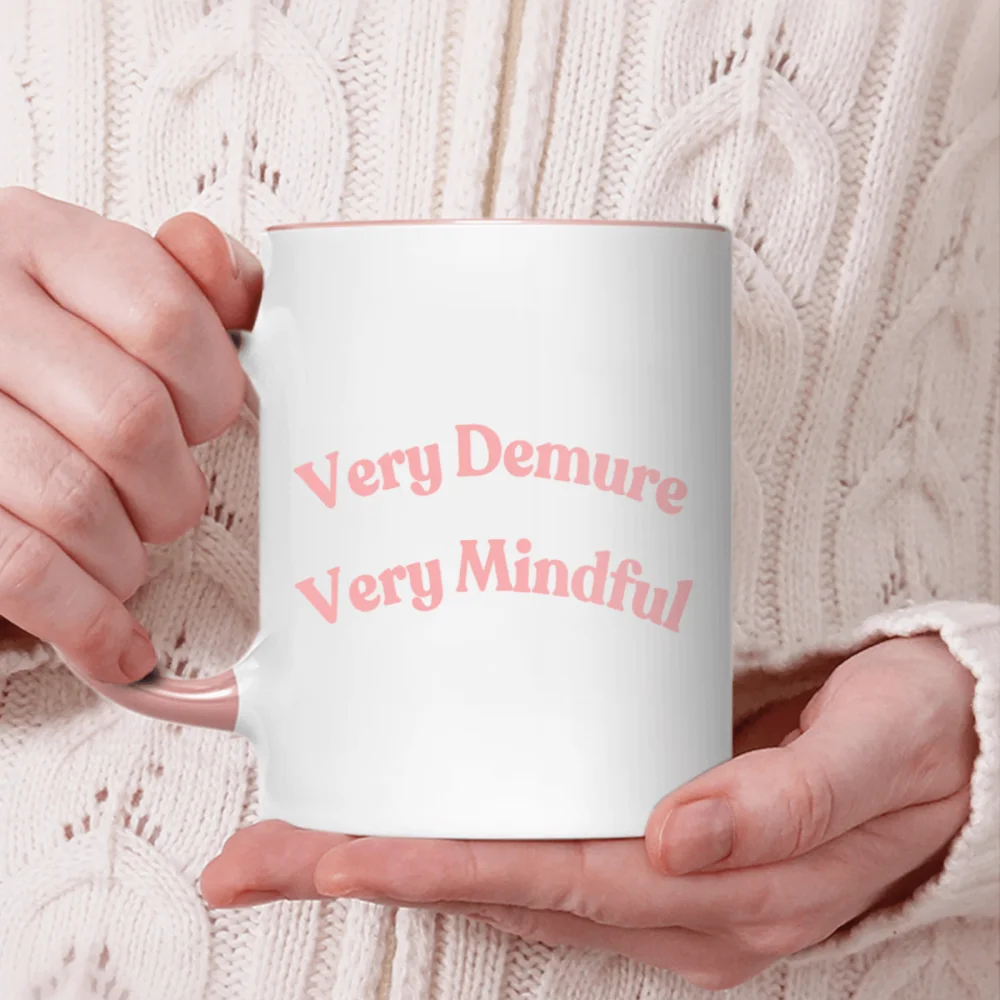 

1pc 3A grade 11 oz very demure ceramic coffee mug for room Halloween decoration Birthday Christmas Holiday gift