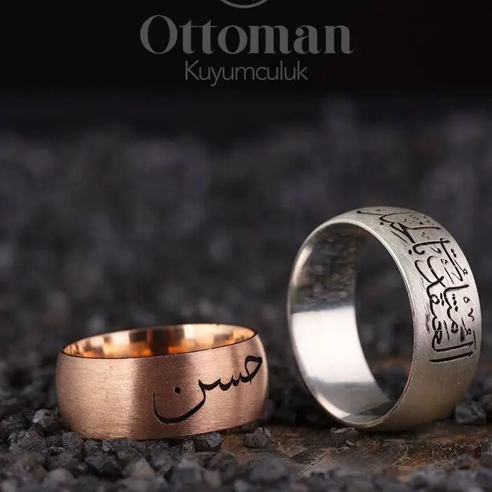 Custom Names Ring 925 Silver Men And Women Ring Gift For Engagement Rings With Name Bands Engraved Arabic Little Ring