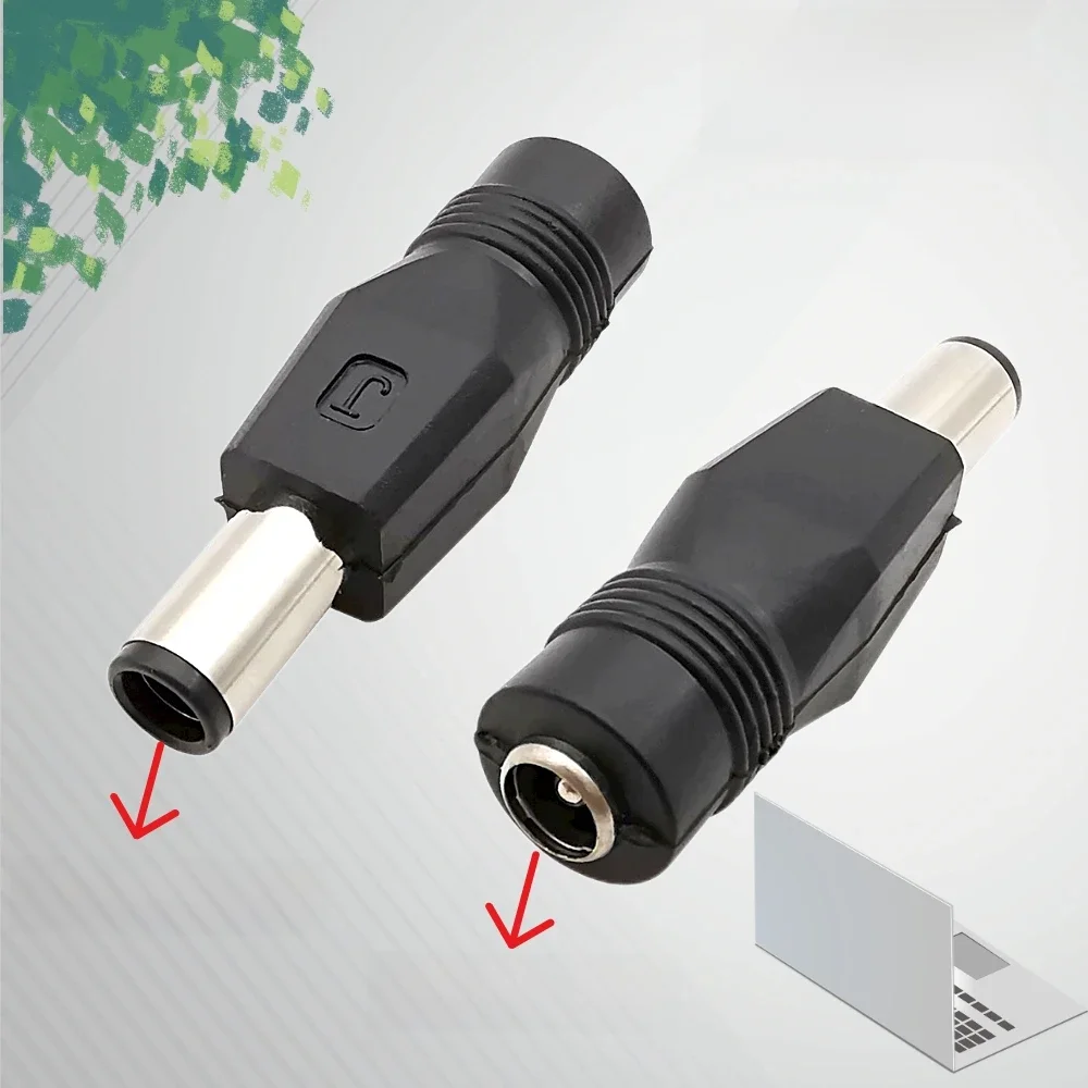 7,4 * 5,0 mm wtyczka zasilania DC Konwerter ładowania 5,5 x 2,1 mm żeńskie gniazdo DC na 7,4 x 5,0 mm wtyczka męska DC ze złączem pinowym do laptopa HP — zdjęcie 2
