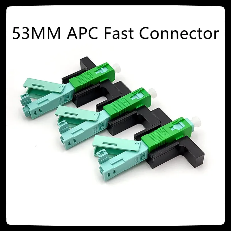 Free Shipping Fast Connector 53MM SC APC  Field Connector SM FTTH Optical Fiber connector 53mm apc