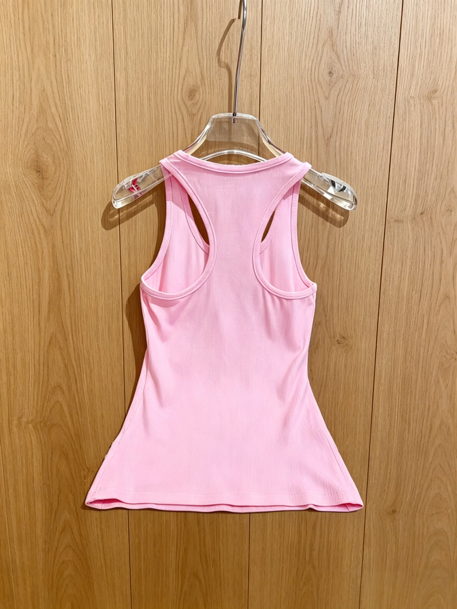 

2026 New Style Womens Pink Vest Size M L Sweet Simple Style Code 004