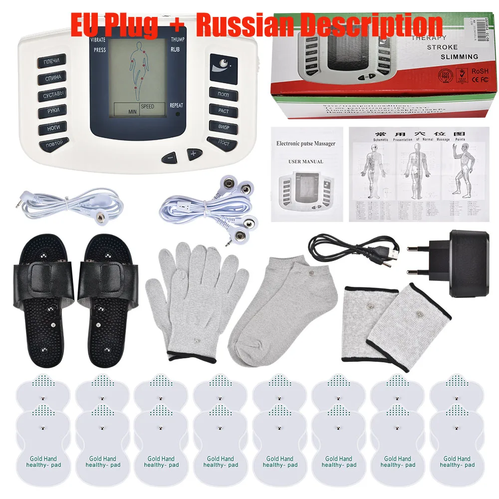 

Body Electrical Muscle Stimulator EMS Tens Acupuncture Slimming Massager Digital Therapy for Back Neck Foot TENS Machine