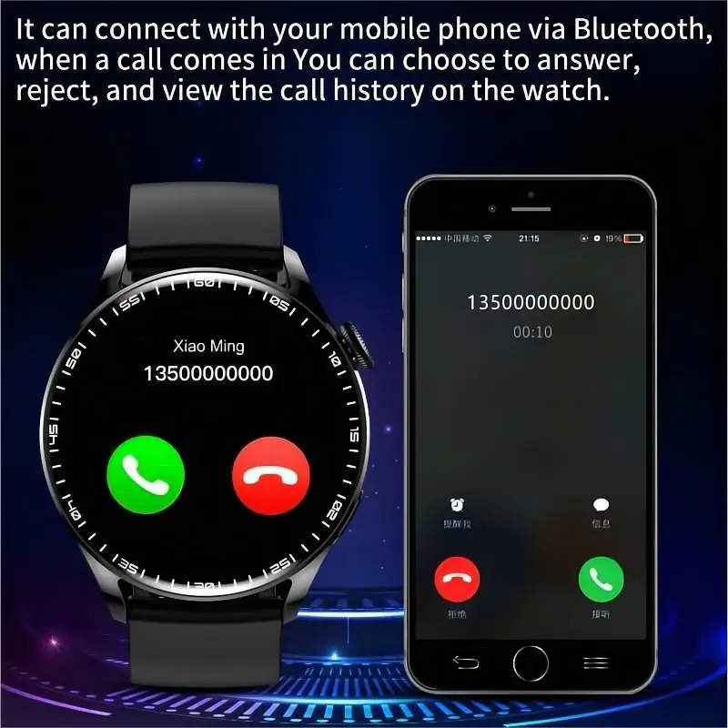 Смарт-часы WS3 PRO, металлические, сенсорный экран 1,28 дюйма, Bluetooth